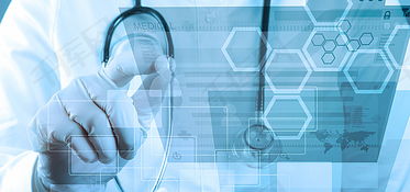 科技医生医疗商务蓝色海报背景图片免费下载指南